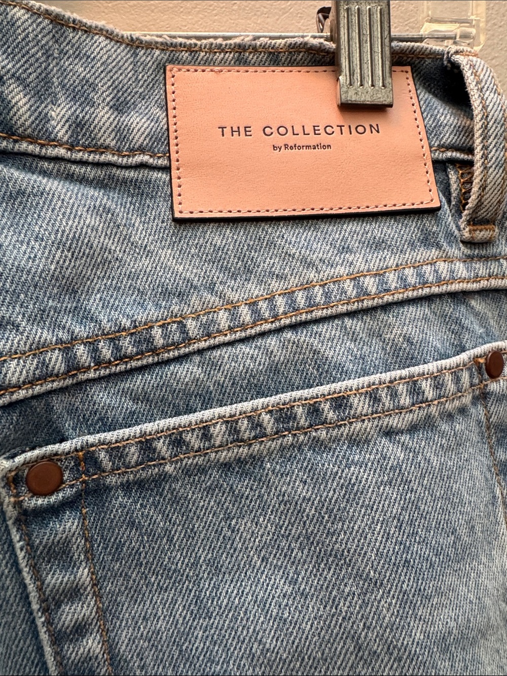 Reformation, The Collection, Banyan, High Rise Straight Leg Jeans - Picture 8 of 9